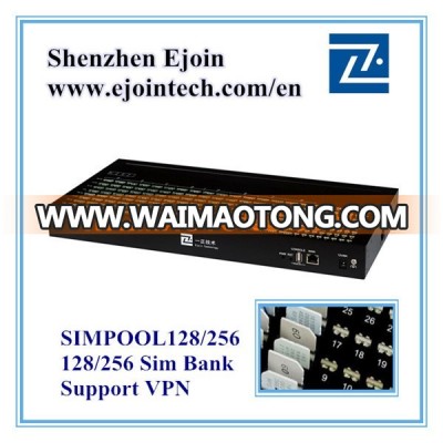 Ejoin low cost remote VoIP product 256 Slots SIMBANK,sim bank / sim server / sim box compatible with sms gateway